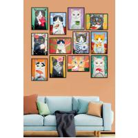 12 Parça Çerçeve Görünümlü Mdf Tablo Seti TB-008