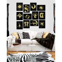 12 Parça Çerçeve Görünümlü Mdf Tablo Seti TB-016