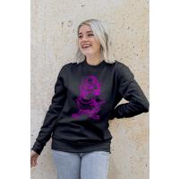 Neon Kaplan Desenli %100 Pamuklu 1. Sınıf Sweatshirt 