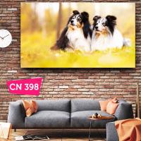 Arkadaş Köpekler / Dekoratif Kanvas Tablo