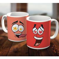Aşk Sevgili Emoji Hediyelik Kupa Bardak