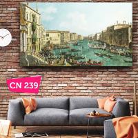 Canaletto - Venice - A Regatta on the Grand Canal  / Barok Rokoko İtalyan Ressam