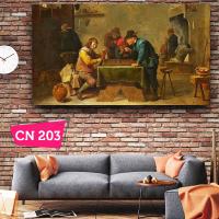 David Teniers the Younger - Backgammon Player / Ünlü Barok Ressam Tablosu