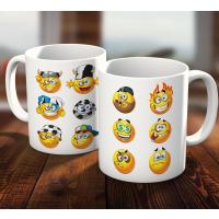 Eğlenceli Emoji Serisi Hediye Kupa Bardak