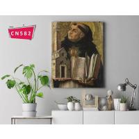 Carlo Crivelli - Saint Thomas Aquinas / Barok Sanatı Tablosu