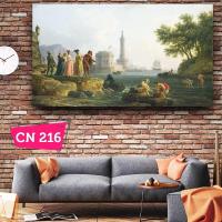 Claude-Joseph Vernet - A Sea-Shore / Ünlü Fransız Ressam Tablosu