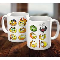 Eğlenceli Emoji Serisi Arkadaş Hediyesi Kupa Bardak
