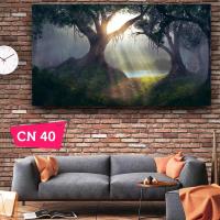 Gizemli Orman / Dekoratif Kanvas Tablo
