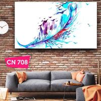 Kuşlar ve Kuş Tüyü / Huzur Veren Tablolar / Ev Dekorayonu