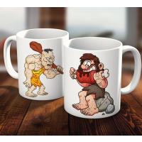 Mağara Adamı  Karikatür Hediyelik Kupa Bardak