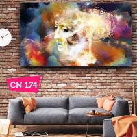 Mekanik Çarklarla Astrolojik Kanvas Tablo