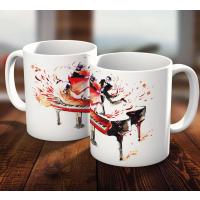 Piyano ve Dans Özel Gün Hediye Kupa Bardak