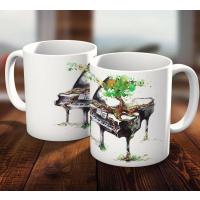 Piyano ve Doğa Özel Gün Hediye Kupa Bardak