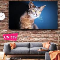 Sarı Gözlü Kedi Genç Odası Tablosu