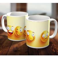 Sevimli Emoji Doğum Günü Hediyelik Kupa Bardak
