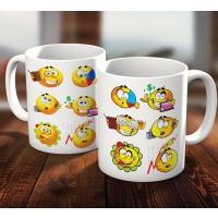 Sevimli Emoji Smiley Hediyelik Kupa Bardak