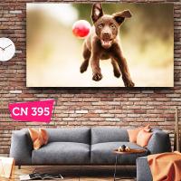 Top Oynayan Yavru Köpek / Çocuk Odası Tabloları